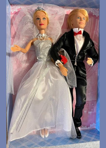 Набор шарнирных кукол 8305 Жених и Невеста с аксессуарами для детей в возрасте 3 лет и старше, Defa Lucy (325881470)