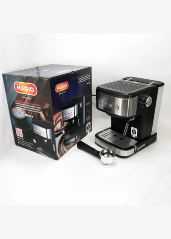 Еспресо кавоварка Mg-451 з капучинатором та італійською помпою фільтром 960W 1.5л Magio (297743216)