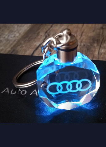 Брелок автомобільний на ключі АУДІ авто брелок з логотипом Audi з підсвіткою (R050871) GF (360768330)
