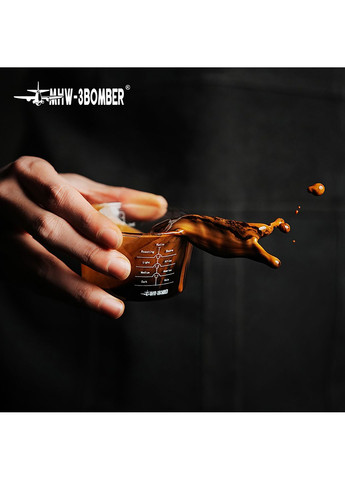 Мерная стеклянная емкость для эспрессо Glass Measuring Cup 120 мл Серая (G6585G-OS) MHW-3BOMBER (361308368)