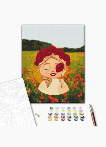 Картина по номерам Маковый венчик ©Лили Демачкович картина в цифрах Раскраска 40х50 см BS53284 Brushme (308988045)