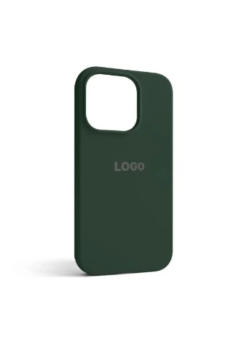 Силиконовый чехол для Apple iPhone зеленый. No Brand 15 Pro (393477790)