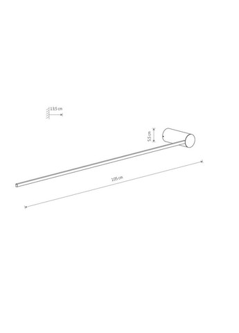 Бра, настінний світильник 10367 Arm Led 1x14W 3000K 520Lm IP20 Bl (10367) Nowodvorski (318524488)