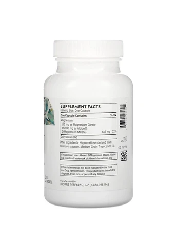 Цитрат магния Magnesium Citramate, 90 капсул Thorne (376168844)