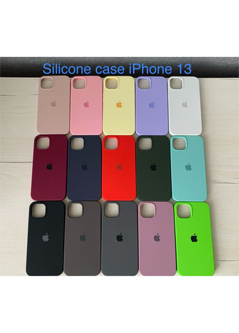 Чехол на айфон 13 Silicone case для 13 силиконовый с микрофиброй / Lilac Pride No Brand (369137086)