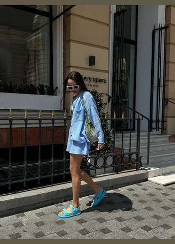 Муслиновый костюм с шортами и рубашкой Adelante (331022797)