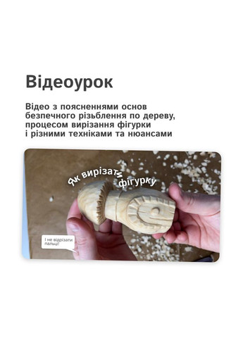 Набор для резьбы по дереву – инструменты, бруски липы, краски, лак, видеоурок для начинающих No Brand (366889984)