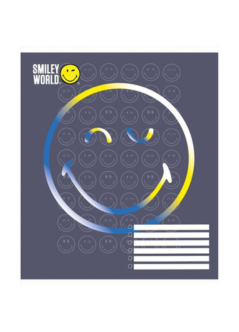 Зошит 12 аркушів клітинка " "/ Smiley world Yes (342417046)