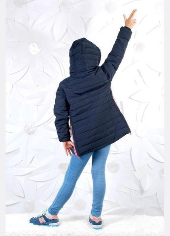 Темно-синя демісезонна модна демісезонна куртка для дівчинки Grace