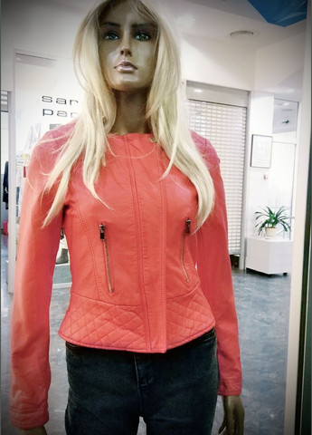 Коралловая демисезонная качественная куртка-косуха женская KOTON