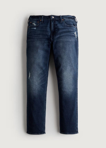 Темно-синие демисезонные джинсы slim hc9651m Hollister