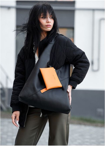 Жіноча сумка хобо M чорна (R-53200129-VS) Sambag (302450456)