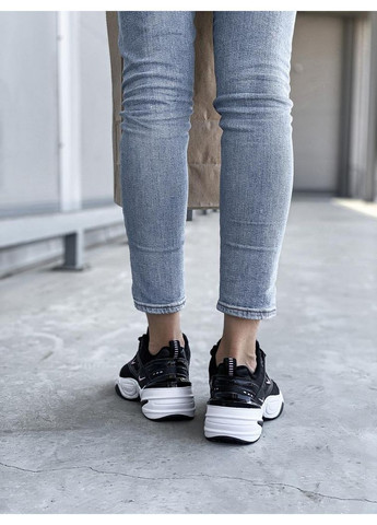 КРОСІВКИ ЖІНОЧІ NIKE M2K TEKNO BLACK WHITE «PINK LOGO» НАЙК М2К ТЕКНО No Brand рожеві демісезони (368858064)