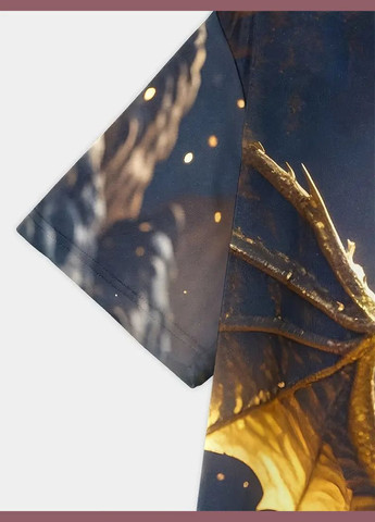 Комбінована чоловіча футболка 3d-принт король драконів термо дихаюча l 52 літня з коротким рукавом No Brand