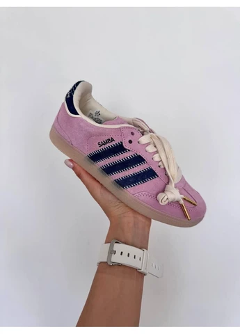 Синій кросівки чоловічі adidas samba notitle pi/ navy адідас самба сині демісезон No Brand