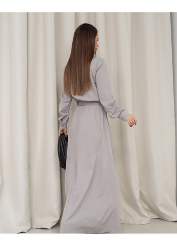 Серое повседневный платье 14460 xxl серый ISSA PLUS