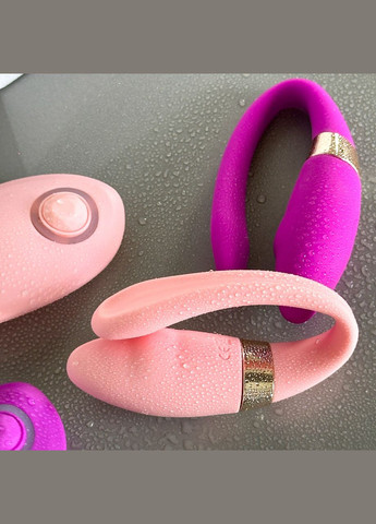 Вибратор прищепка женская с пультом управления для вагинальной и литоральной стимуляции розовый No Brand (339092293)