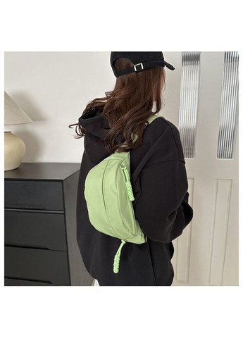 Бананка поясна сумка через плече бірюзова No Brand (326487630)