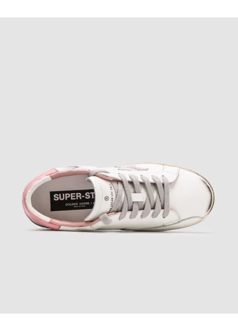 Серые летние кроссовки golden goose super-star with gray suede star and pileather heel tab голден гус No Brand