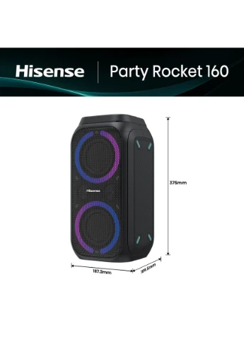 Портативная акустика Hisense Акустическая система HISENSE PARTY ROCKET 160 Bluetooth 5.0 No Brand (393114009)