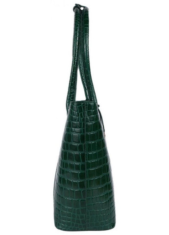 Сумка тоут через плече жіноча шкіряна середня Зелений 36050 Ashwood (338182718)