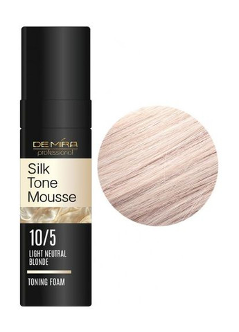 Тонуюча пінка "" SilkTone Mousse світлий нейтральний блонд 10/5 120 мл DeMira Professional (328599051)