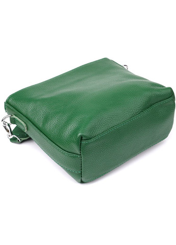 Стильная женская кожаная сумка на каждый день 22913 Зеленый Vintage (349442775)