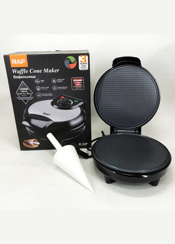 Вафельница электрическая R.220, 1200 Вт с антипригарным покрытием RAF (364664975)