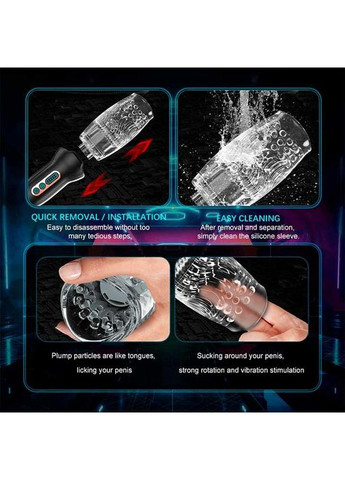 Автоматичний мастурбатор із ротацією Warrior 360 із 10 режимів вібрації і 5 режимів ротації China (360604436)