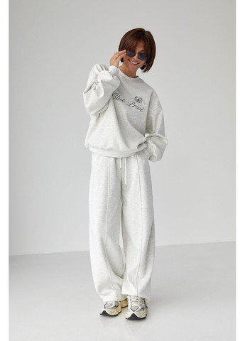 Женские теплые спортивные штаны - молочный цвет Lurex (364967680)