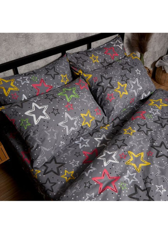 Комплект постельного белья Бязь Gold Люкс Евро 200х220 наволочки 4х70х70 (MS-820009009) Moon&Star Cosmic Party (356114199)