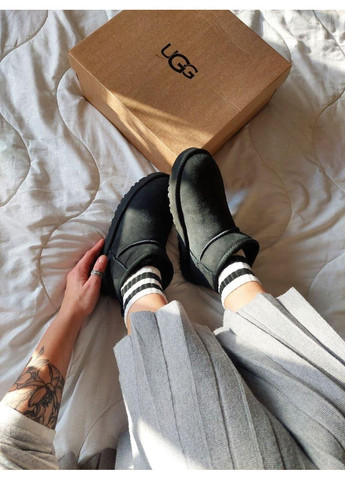 Уггі Жіночі UGG Ultra Mini Black (Замша) (366321006)