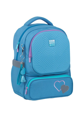 Набір рюкзак + пенал + сумка для взуття WK 728 блакитний Kite (335401496)