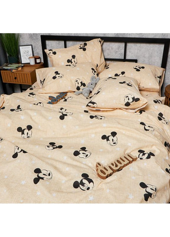 Комплект постільної білизни Бязь Gold Люкс «» Полуторний 143х210 наволочки 2х70х70 (MS-820006492) Moon&Star Mickey Mouse (356112855)
