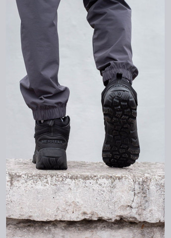 Черные зимние мужские кроссовки зимний мех merrell ice cap moc 2 high fur black No Brand