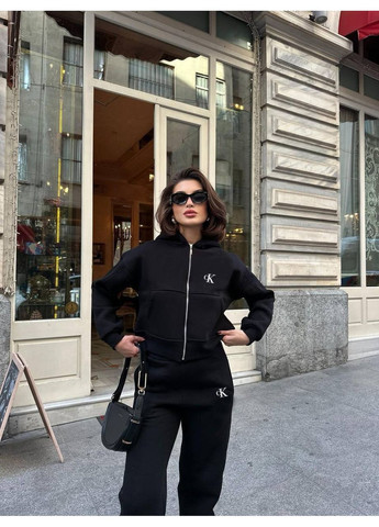 Жіночий костюм тринитка на флісі | Худі + джогери DK/DL Мода без кордонів (361449469)