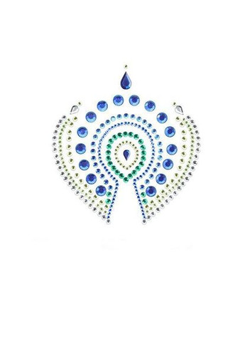 Голубой демисезонный украшения для груди и бикини со стразами indiscrets flamboyant изумрудно Bijoux