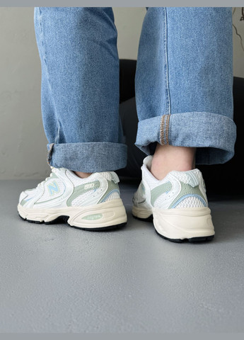 Кросівки жіночі New Balance 530 Beige Mint | Нью Беланс 530 бежеві No Brand бежеві демісезони (342059646)