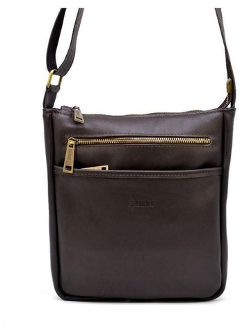 Сумка планшет через плечо мужская из натуральной кожи для телефона и для документов маленькая Коричневый 38224 TARWA (355245432)