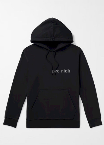 Чорний худі чоловіча чорна з флісом YAPPI малюнок (305003942)