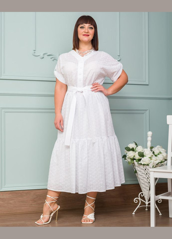 Белое платье 14563-5 Alenka Plus