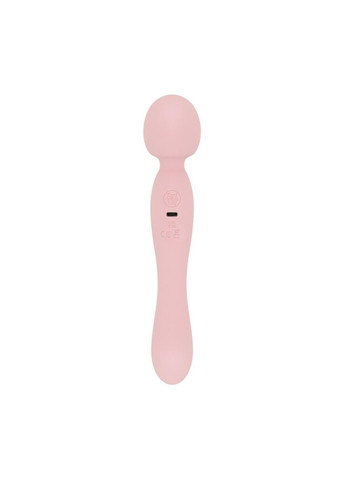 Вібромасажер - SIMI Double-Sided Wand Vibrator Soft Silicone - Pink Good Vibes Only (369945474)