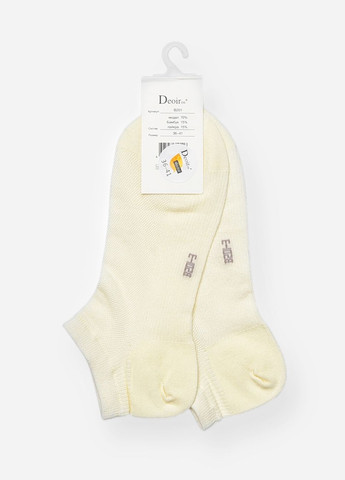 Молочні шкарпетки жіночі спортивні демісезонні молочного кольору Let's Shop однотонні (332565081)