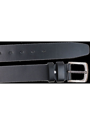 Широкий чоловічий шкіряний ремінь під джинси чорний Skipper (361156975)
