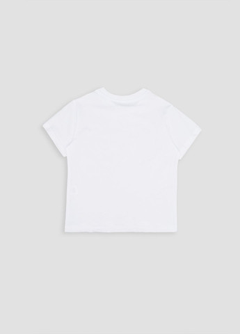 Белая вышиванка с коротким рукавом для девочки цвет белый cb-00251115 трикотаж (319122313)