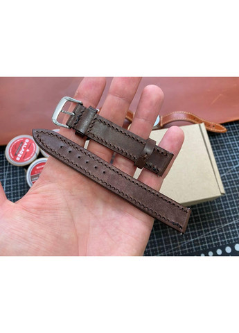 Кожаный ремешок 19 мм. для Часов Ручной Работы по Натуральной Коже Коричневый Цвет Azteca No Brand (356508811)