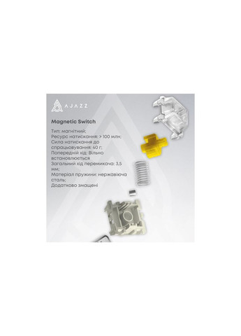 Клавиатура (m492889) Ajazz AK680 MAX Magnetic Switch RGB USB White (369016910)