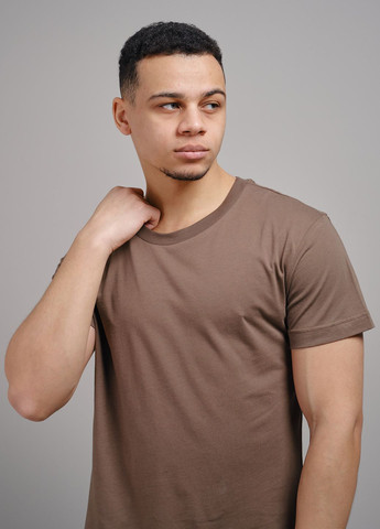 Коричневая футболка мужская базовая коричневая 102932 Power
