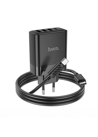 Зарядное устройство 4 порта 45W C127a набор с кабелем Hoco (293346510)