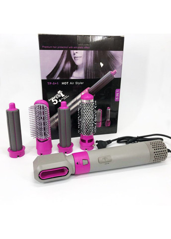 Фен побутовий для волосся 5 в 1, Функціональний професійний фен, Фени для YI-395 сушіння волосся No Brand (351486109)